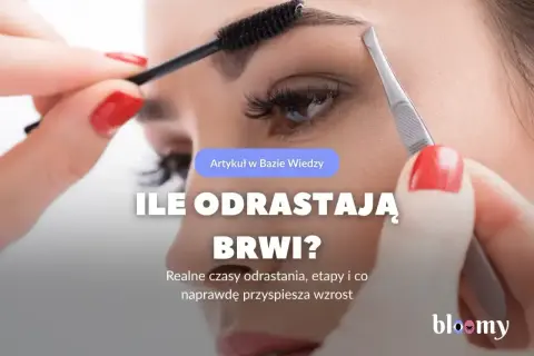 Kobieta pielęgnuje brwi, zastanawiając się, czy brwi odrastają. Artykuł omawia czasy odrastania i sposoby przyspieszenia wzrostu.