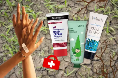 Dłonie potrzebują nawilżenia. Krem na suche dłonie Neutrogena, Yumi i Vianek to ratunek dla spierzchniętej skóry.
