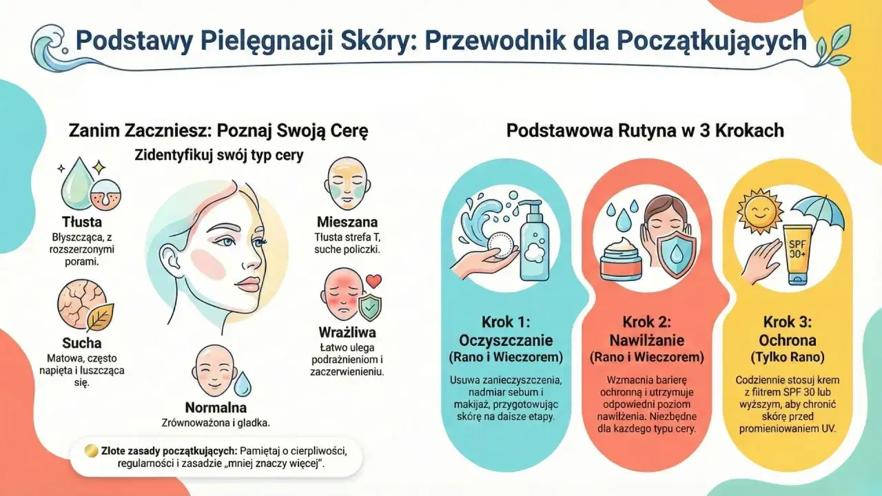 Podstawowa codzienna rutyna pielęgnacji twarzy